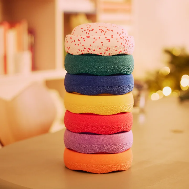 Stapelstein® - Original Mini, rainbow classic, blush special (set of 7)