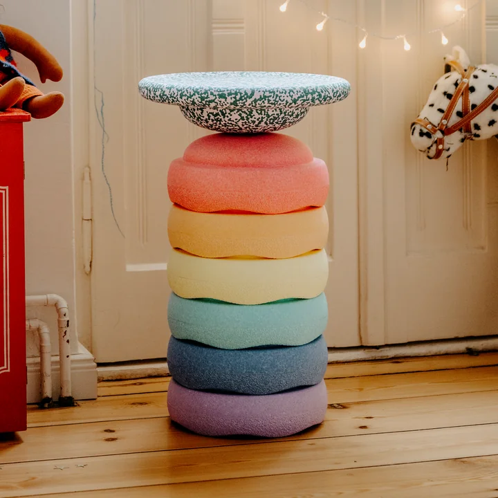 Stapelstein® - Rainbow Set pastel, blush special , multicolor (set of 7)