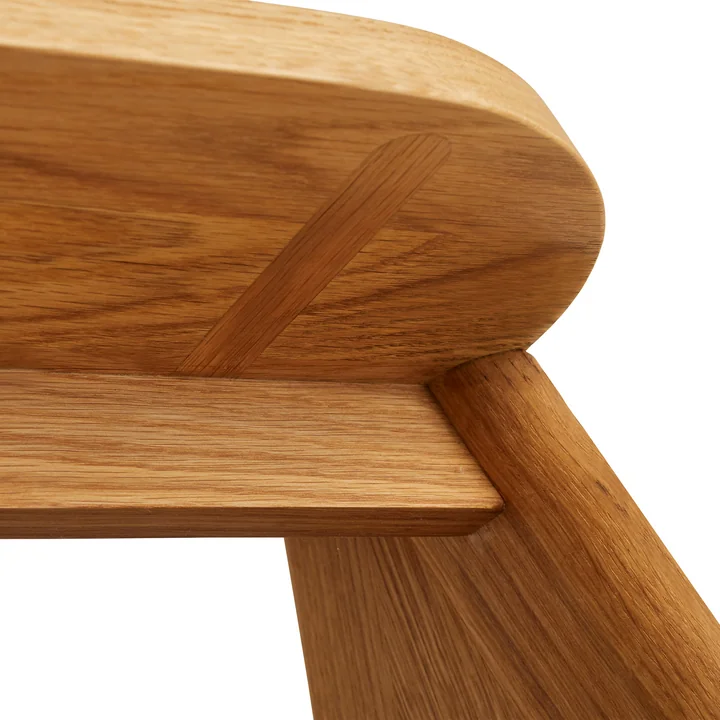 HAY - Butler Stool ladder, oiled oak, detail