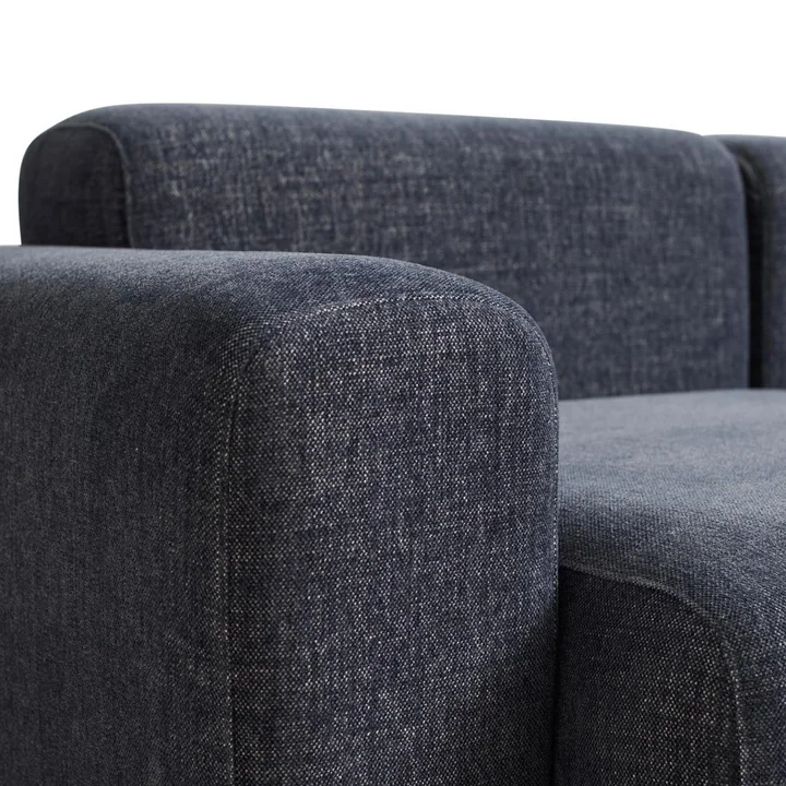 HAY - Mags Sofa with low armrest, dark gray ( Overlap 03), detail