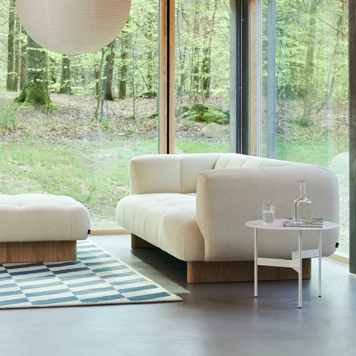 HAY - Quilton Lift 2-seater sofa, oak / ocre white (Tartaglia 857)