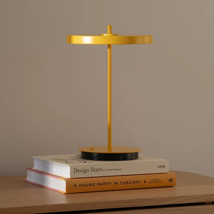 Umage - Asteria Move LED Table lamp, monochrome, H 30.6 cm, sunflower