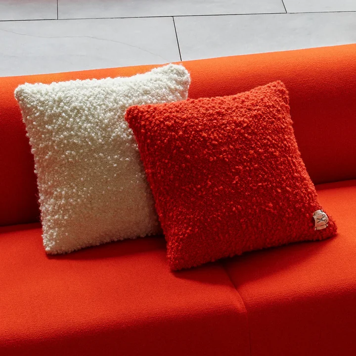 Tom Dixon - Bobble cushion, 45 x 45 cm, orange and natural