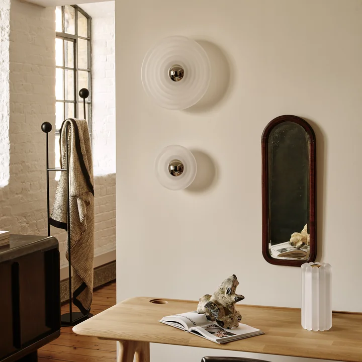 Tom Dixon - Press Surface LED wall light, Large and Mini, frosted