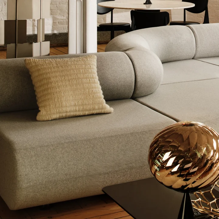 Tom Dixon - Ridge cushion, 45 x 45 cm, natural