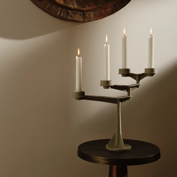 Tom Dixon - Spin Mini table candle holder, putty