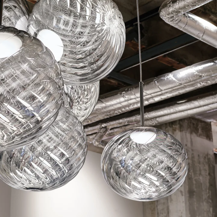 Tom Dixon - Whirl pendant light, Ø 30 cm, silver