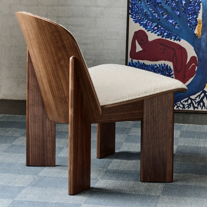 HAY - Chisel Lounge Chair, walnut / cream (Volume 01)