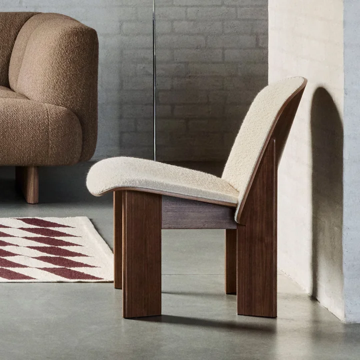 HAY - Chisel Lounge Chair, walnut / cream (Volume 01)