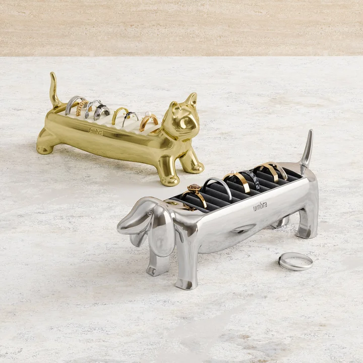 Umbra - Dachsie ring holder, chrome