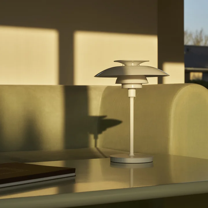 Louis Poulsen - PH80 Portable rechargeable LED table lamp, opal white / white