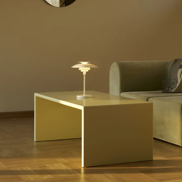 Louis Poulsen - PH80 Portable rechargeable LED table lamp, opal white / white