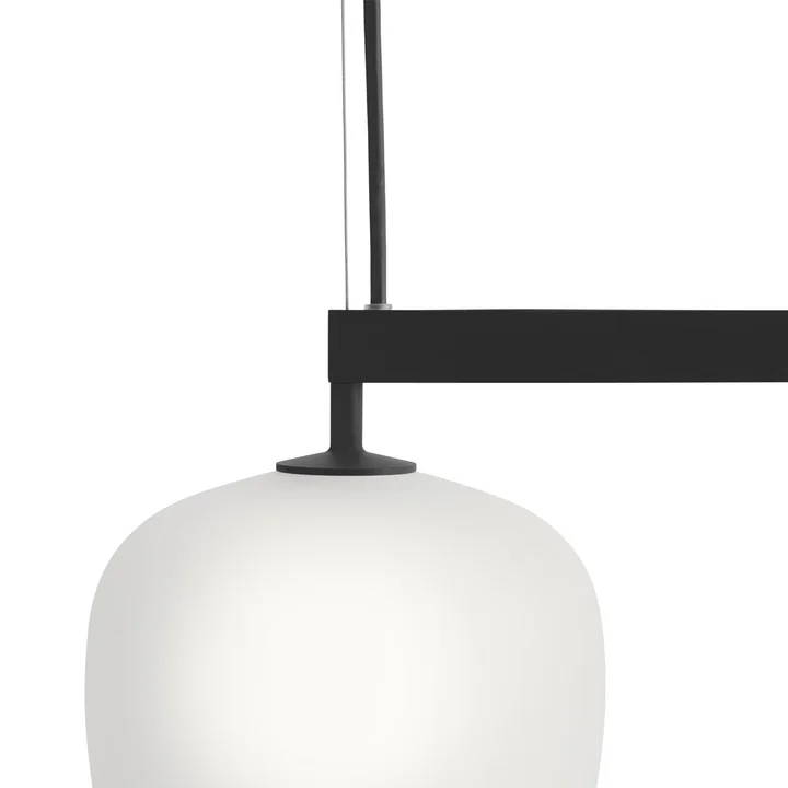 Muuto - Rime Rail Pendant light, Ø 18 cm, black