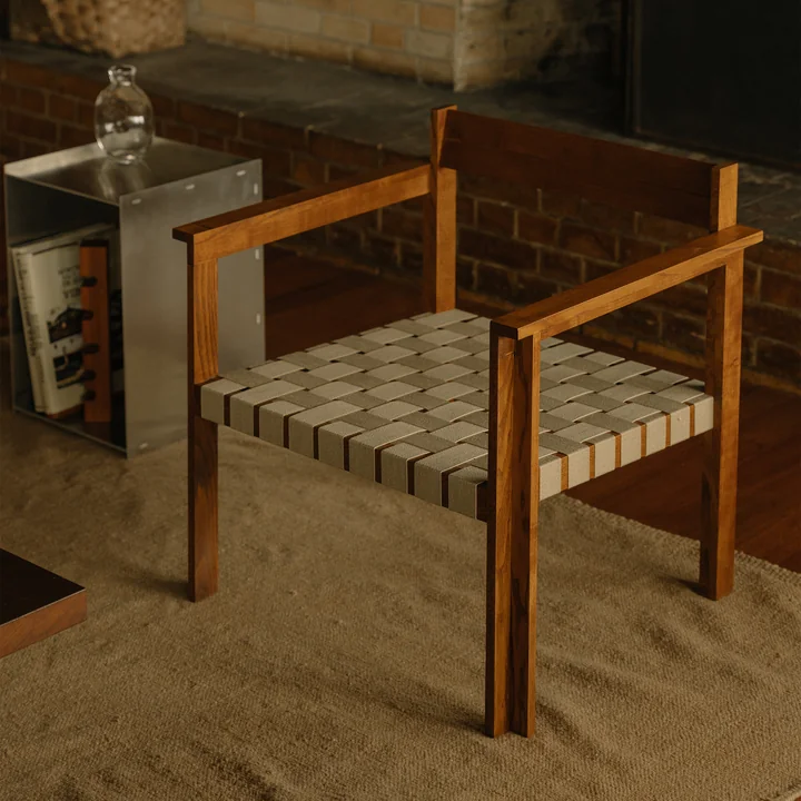 Frama - Symmetry armchair, ash honey / oat