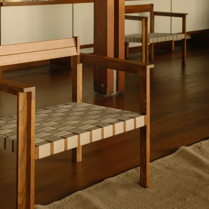 Frama - Symmetry armchair, ash honey / oat