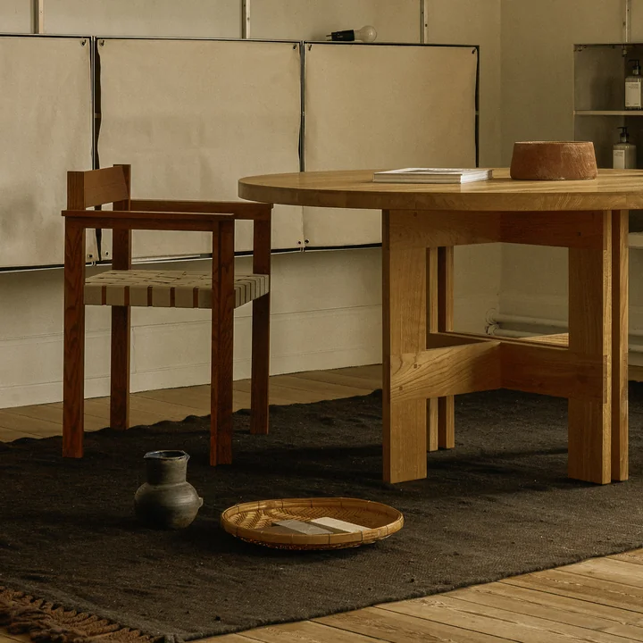 Frama - Symmetry armchair, ash honey / oat