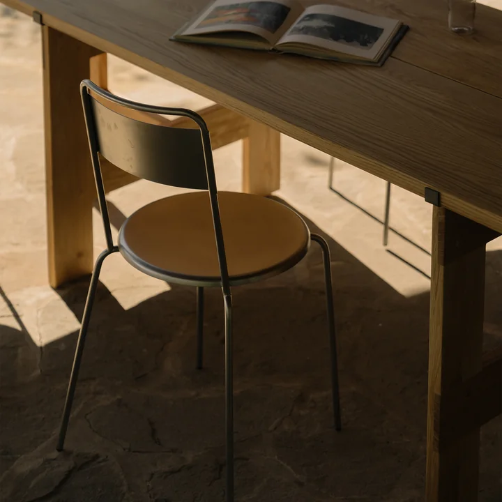 Frama - Petit Rond chair, brushed stainless steel