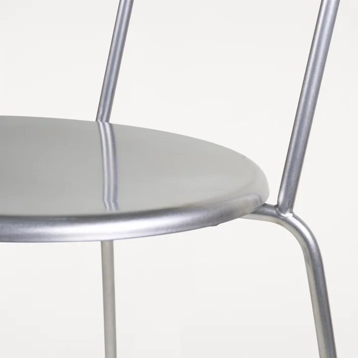 Frama - Petit Rond chair, brushed stainless steel