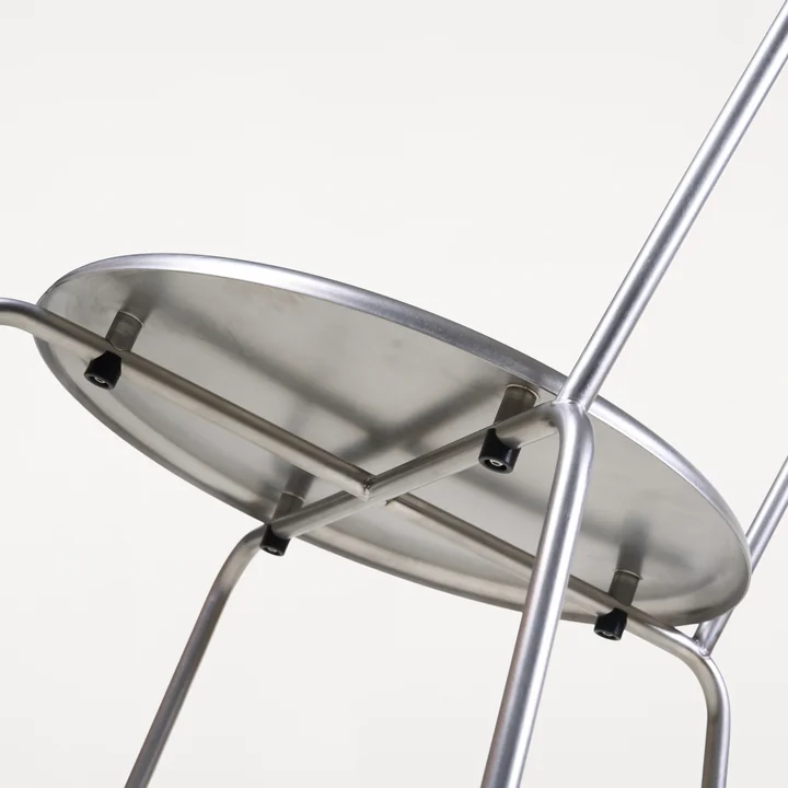 Frama - Petit Rond chair, brushed stainless steel