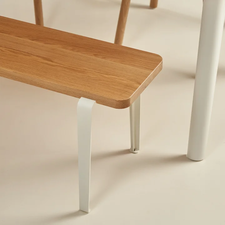 TipToe - LOU bench, oak / cream white