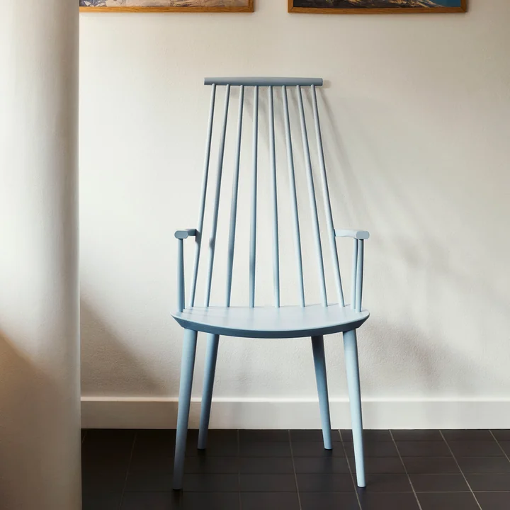 HAY - J110 Chair, beech slate blue lacquered