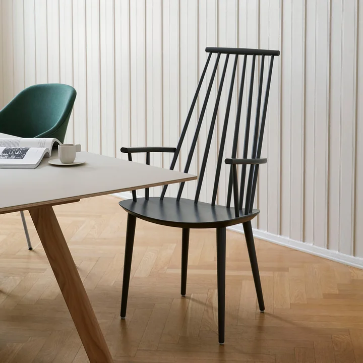 HAY - J110 Chair, beech lacquered black