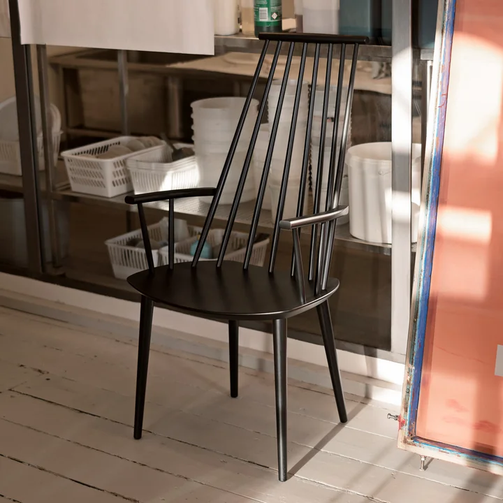 HAY - J110 Chair, black lacquered beech