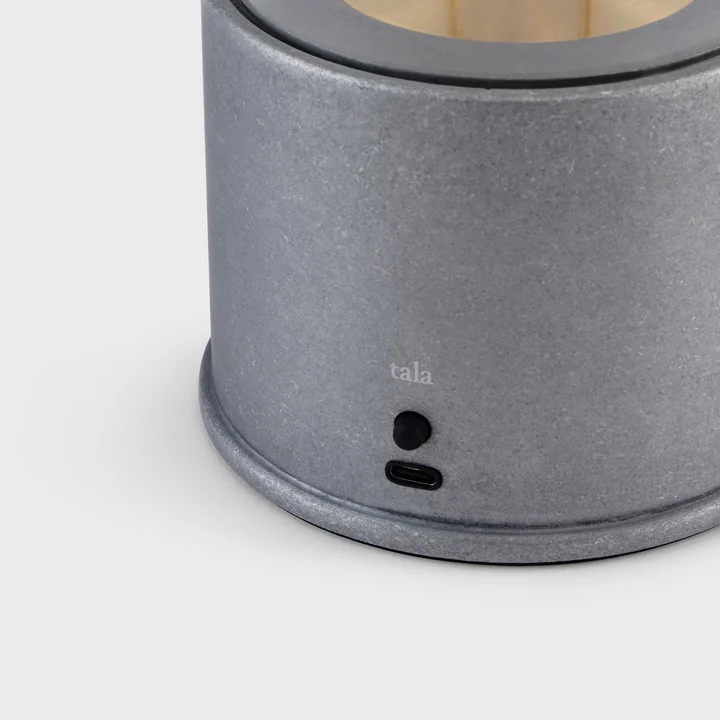 Tala - The Rugged Muse rechargeable table lamp, aluminum raw