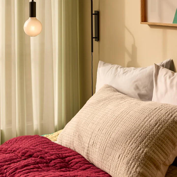 Hübsch Interior - Haikei cushion, 50 x 80 cm, light gray