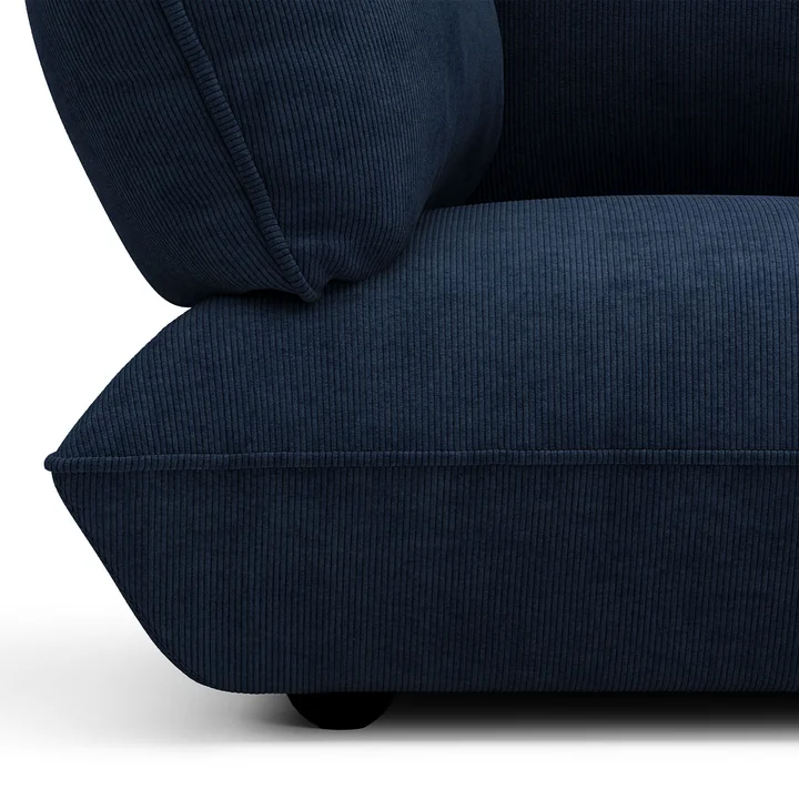 Fatboy - Sumo corner module left, deep blue (cord)