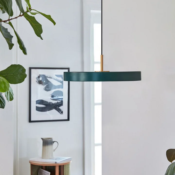 Umage - Asteria Mini LED pendant light, brass / forest