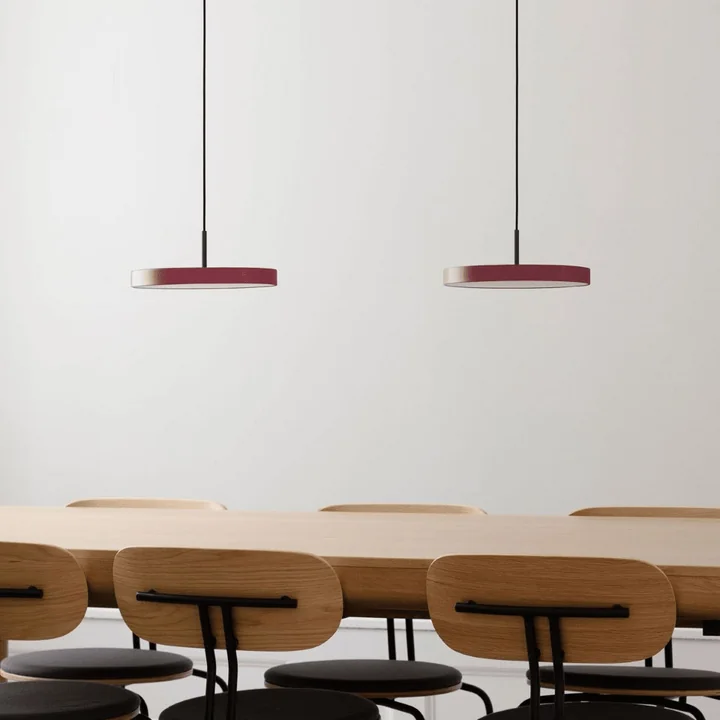 Umage - Asteria Mini LED pendant light, black / ruby red