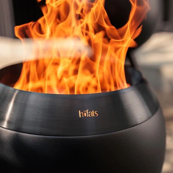 höfats - Moon 45 Plancha grill set low, all black