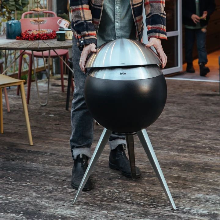 höfats - Moon 45 Lid, brushed stainless steel