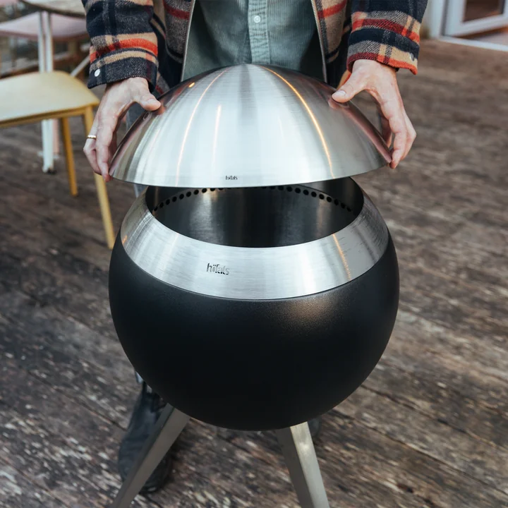 höfats - Moon 45 Lid, brushed stainless steel