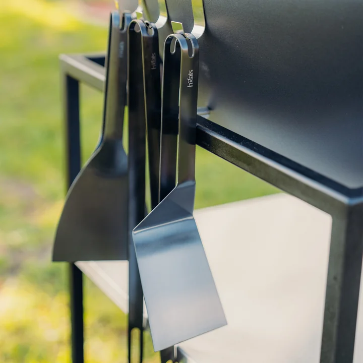 höfats - Barbecue cutlery set (3-piece), black