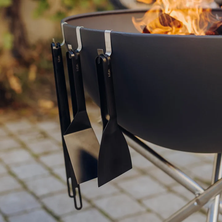 höfats - Barbecue cutlery set (3-piece), black