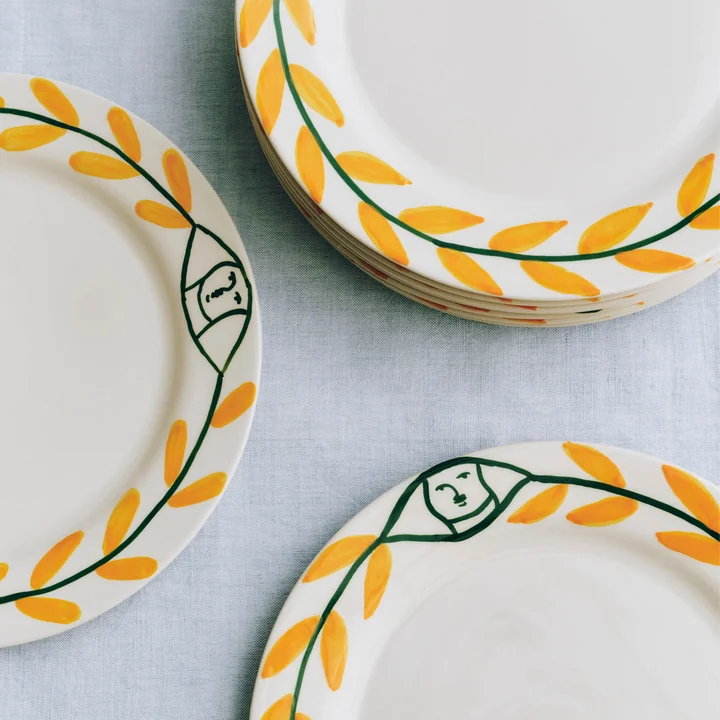 HAY - La Pittura Plate Ø 24 cm, golden leaf