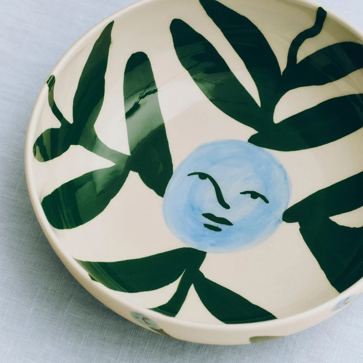HAY - La Pittura Bowl Ø 18 cm, moon face vine