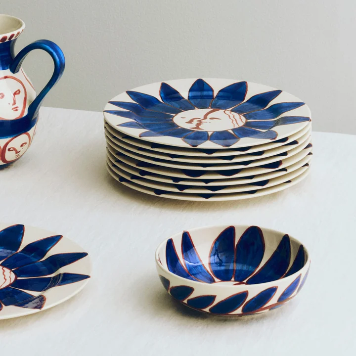 HAY - La Pittura Bowl Ø 18 cm, deep blue flower