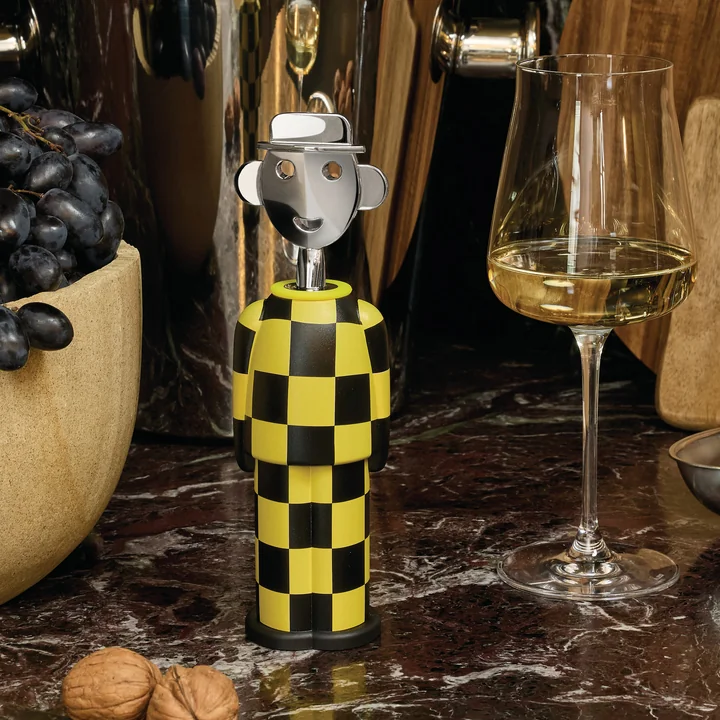 Alessi - Corkscrew Alessandro M . Giallo e Nero, yellow / black