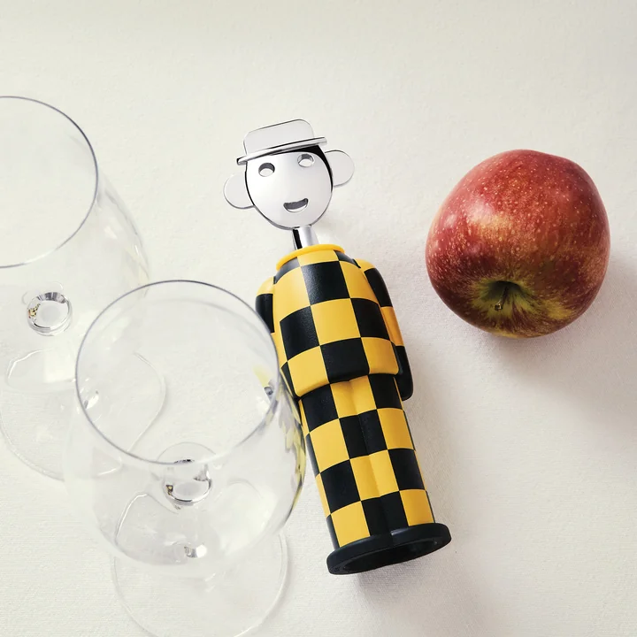 Alessi - Corkscrew Alessandro M . Giallo e Nero, yellow / black