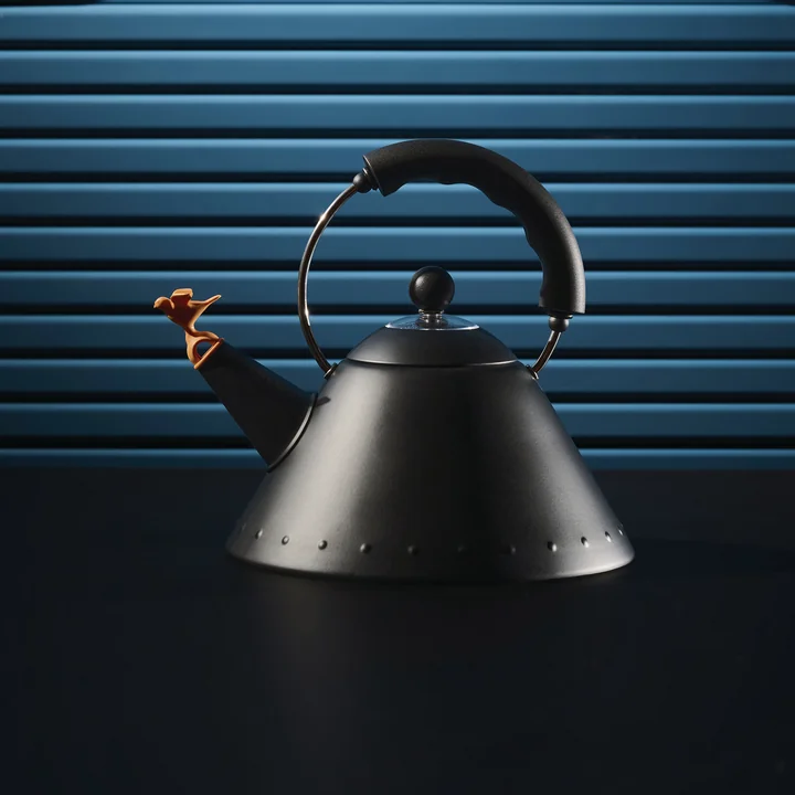 Alessi - Kettle 9093 "Bird Kettle", black / black