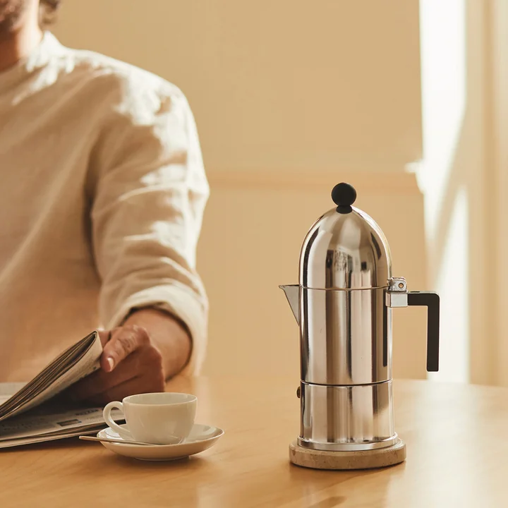 A di Alessi - La Cupola Espresso machine 9095, induction, 30 cl, black