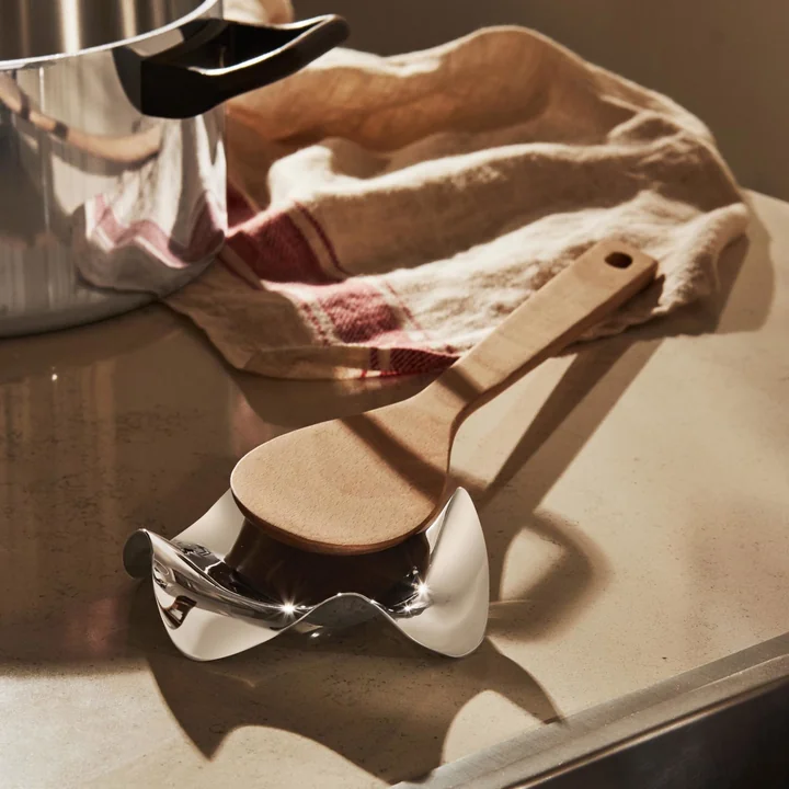 Alessi - Blip spoon holder, polished stainless steel