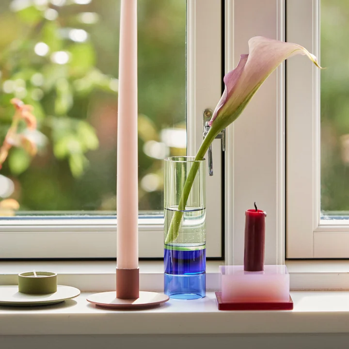 Hübsch Interior - Dust Candle holder, pink