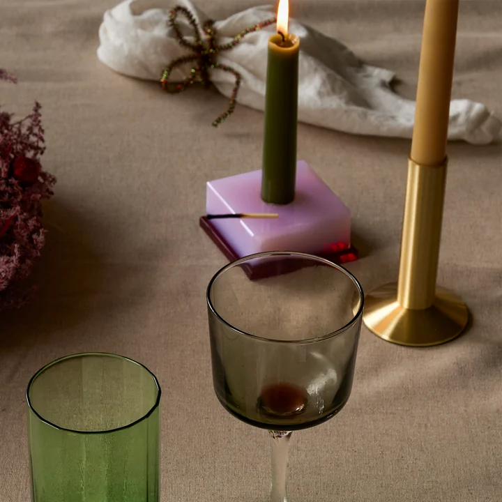 Hübsch Interior - Dust Candle holder, pink