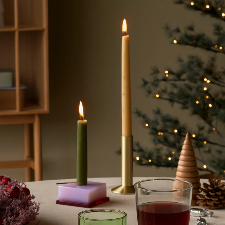 Hübsch Interior - Dust Candle holder, pink