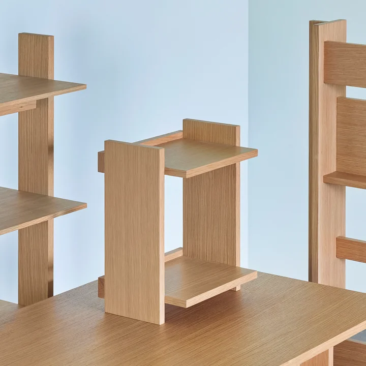 Hübsch Interior - Forma wall shelf, 34 x 44 cm, natural oak