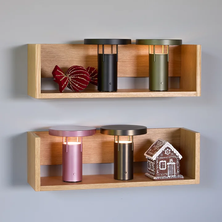 Hübsch Interior - Gap wall shelf, L 64 cm, natural oak